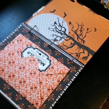 A Bit Of Glue & Paper - handmade October Daily Halloween album made with Echo Park apothecary paper - Vancouver BC